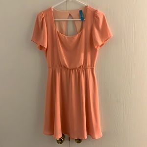 Peach size medium (fits small) summer dress